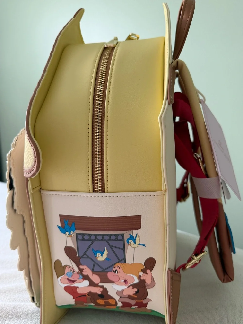 Disney Snow White Loungefly back pack  - Yellow, Blue, Red, Green